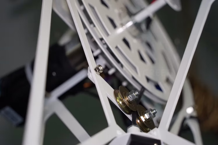 Close-up size detail of Lumina Bloom kinetic flower (D600 mm diameter) 1