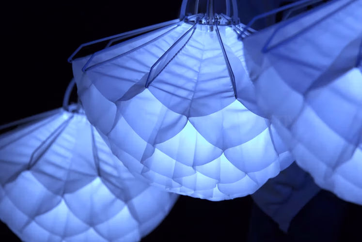 Color customization of Lumina Bloom kinetic flower petals