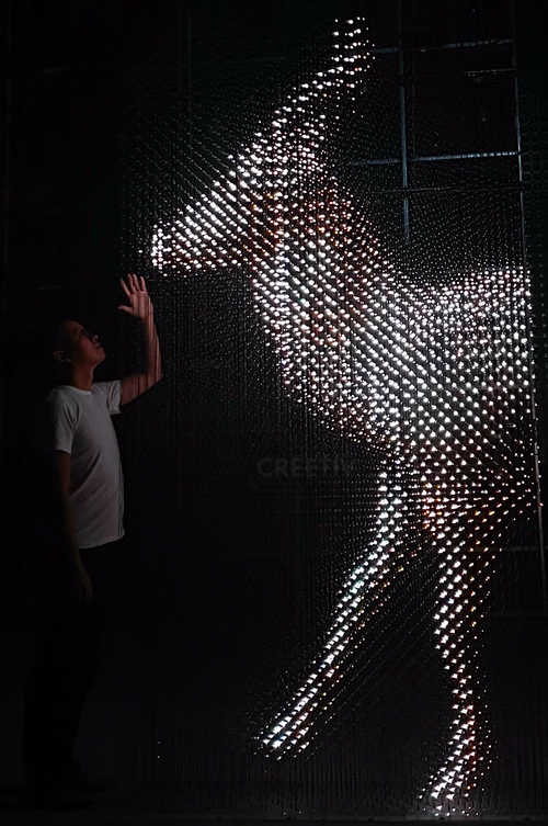 Dragon 3d display with deer