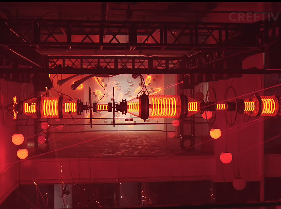 Energy Memory kinetic light installation