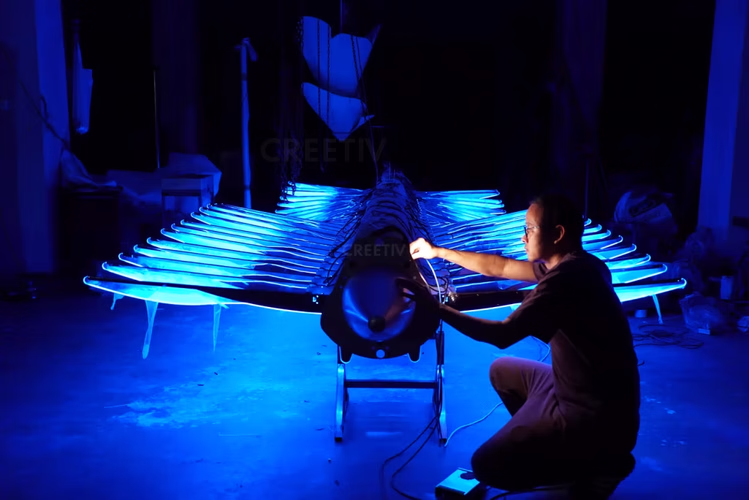 Mechanical-flying-fish-big-size