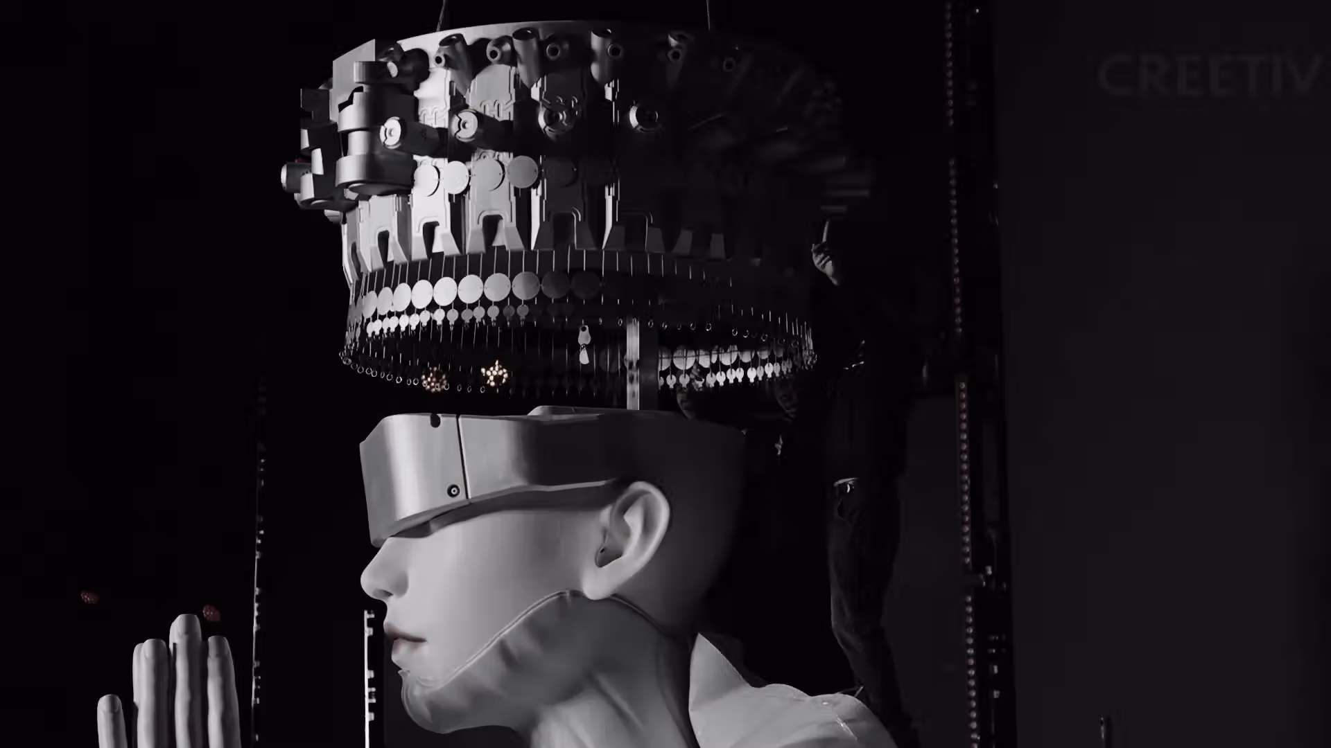 Miao Silver Cyber ​​Goddess Installation (Side View)