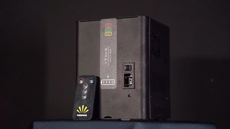 Remote control for mini spark fountain