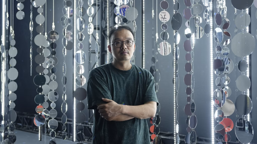 S Mirror Art Project at GuangZhou Getshow 2026 11 DMX winches led product designer Jason Yang