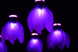 Kinetic Ethereal flower 1 Kinetic ethereal flower in closed purple